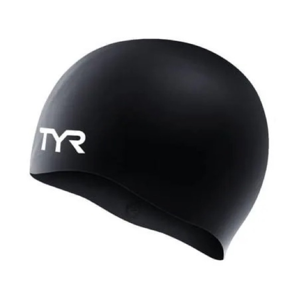 TRY Wrinkle-Free Silicone Swim Cap Black OS
